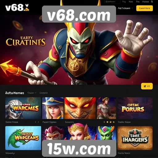 Principais jogos disponíveis na plataforma v68.com
